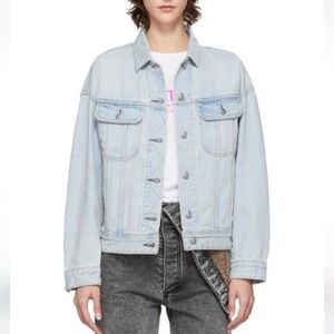 Acne Studios Blå Konst Japaness Denim Cotton Modell Jacket NWOT